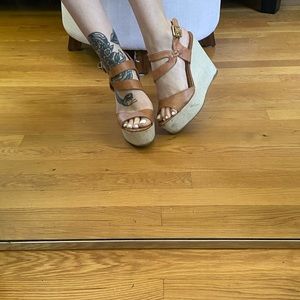 Platform wedge sandals